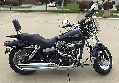 Harley-Davidson : Dyna 2011 harley davidson dyna fat bob fxdf 9200 miles clean w extras chrome h d