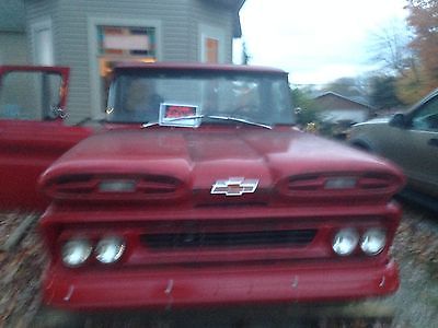 Chevrolet : Other Pickups 1960 chevy apache red professional a c installed interior seats complete