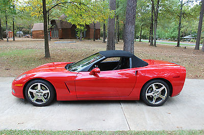 Chevrolet : Corvette Base Convertible 2-Door 2008 chevrolet corvette convertible red with black interior 28 666 miles