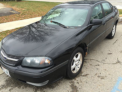 Chevrolet : Impala LS Sedan 4-Door High mileage 2003 black Chevrolet Impala for with a clean title
