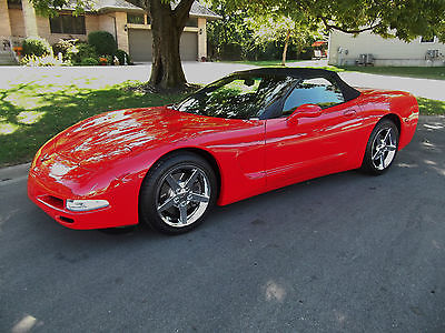 Chevrolet : Corvette Base Convertible 2-Door 98 corvette convertible torch red showroom new low miles 6 spd