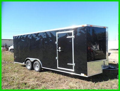 8.5x20 2'v nose 22ft  Basic motorcycle enclosed cargo  toyhauler trailer New 20'