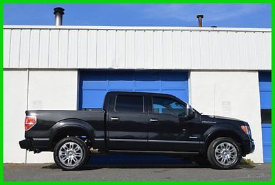 Ford : F-150 Platinum Crew Cab Ecoboost 3.5L 4x4 4WD  Loaded Repairable Rebuildable Salvage Runs Great Project Builder Fixer easy Rear Hit
