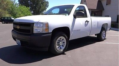 Chevrolet : C/K Pickup 1500 2008 chevy silverado pick up white 2 dr 2 wh tow pack