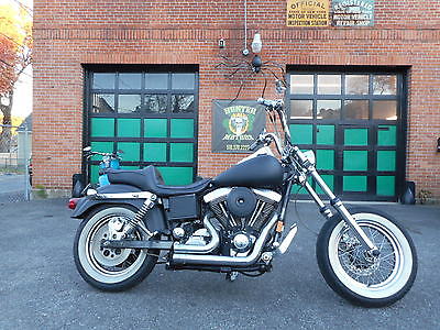 Harley-Davidson : Dyna 1998 harley davidson fxdwg evo bobber chopper rat bike mat black old skool kool
