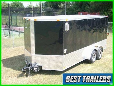 2015 7 x 14 sport package New enclosed cargo motorcycle trailer special 7x14