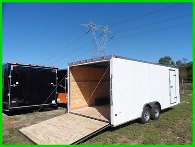 2016 Cynergy 2' v nose 8.5x20 Basic motorcycle enclosed cargo toyhauler trailer