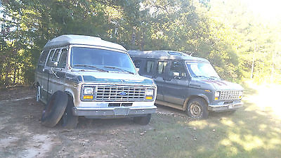 Ford : E-Series Van Extended Roof Pair of Ford E Series Vans for Sale (1989 and 1990 models)