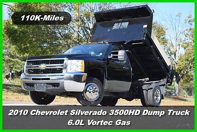 Chevrolet : Silverado 3500 Dump Truck 10 chevrolet silverado 3500 hd dump truck 4 x 4 6.0 l vortec gas chevy gmc used 4 wd