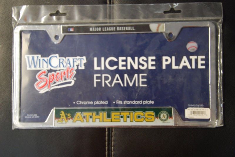Oakland Athletics WinCraft Chrome License Plate Frame