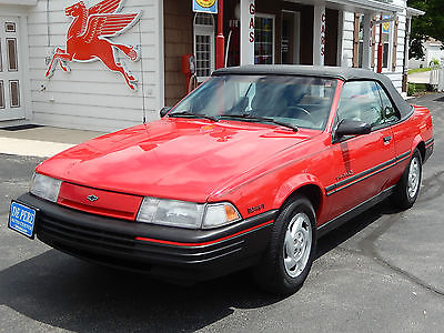 Chevrolet : Cavalier RS Convertible 1991 91 chevy chevrolet cavalier rs convertible automatic 2 door