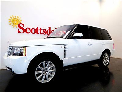 Land Rover : Range Rover SUPERCHARGE, ACTIVE CPO WARRANTY, FUJI WHITE, LOAD 12 range rover hse sc 19 k mi white ext warranty dvd running brds loaded