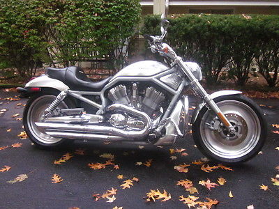 Harley-Davidson : VRSC 2002 harley davidson v rod vrsca 22 k polished silver clean damaged great deal