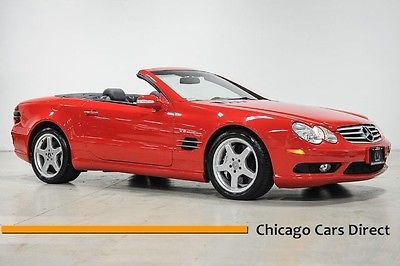 Mercedes-Benz : SL-Class SL55 AMG 03 sl class sl 55 amg low miles clean rare magma red keyless go panorama roof