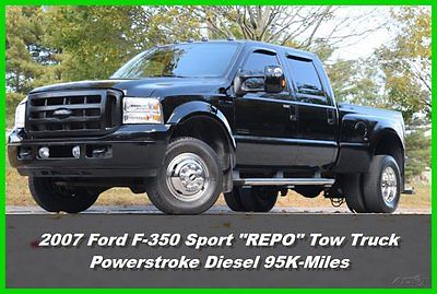 Ford : F-350 Sport Repo Truck 07 ford f 350 crew cab 4 door sport tow truck 4 x 4 6.0 l power stroke diesel repo