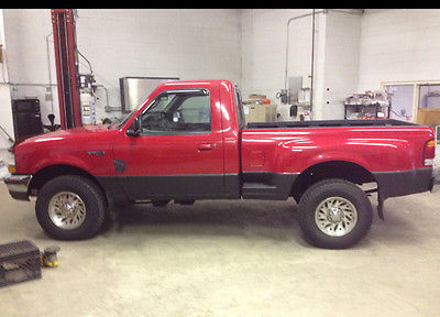 Ford : Ranger Stepside 1998 red ford ranger 4 x 4 stepside 4 l 6 cyl cold air new tires new brakes auto
