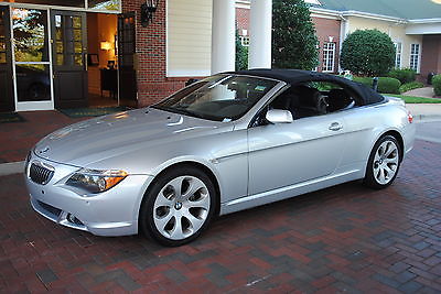 BMW : 6-Series Convertible 2005 bmw 645 ci convertible silver low miles clean southern car trades welcome