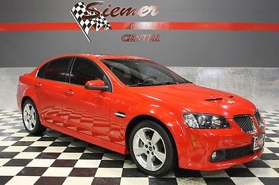 Pontiac : G8 GT bright red,red, BLACK LEATHER,