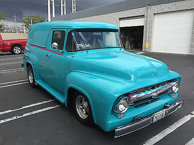 Ford : F-100 CUSTOM 1956 f 100 custom ford panel truck rare and famous show truck lots of features