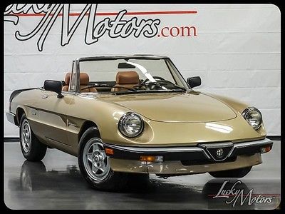 Alfa Romeo : Spider Convertible 1986 alfa romeo spider veloce convertible