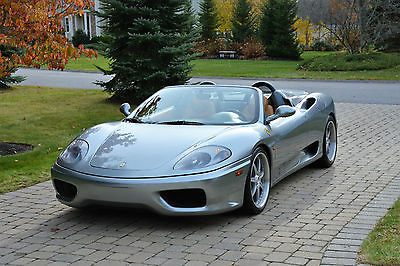 Ferrari : 360 Spider Convertible 2-Door 2002 ferrari 360 spider grigio titanium with saddle interior