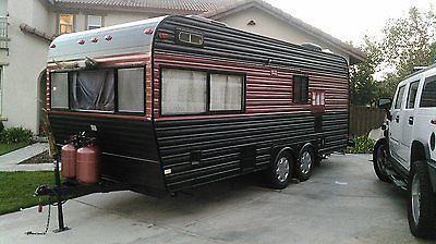 Renovated 1973 Ideal Vintage Travel Trailer with custom paint