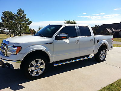 Ford : F-150 Lariat 2010 ford f 150 lariat 4 x 4 sunroof nav pearl white crew loaded