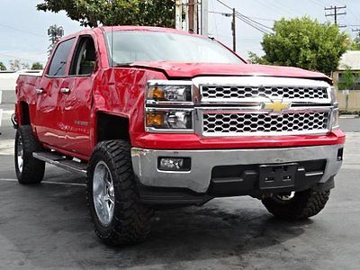 Chevrolet : Silverado 1500 LT 2014 chevrolet silverado 1500 lt crew cab only 12 k miles lifted off road ready
