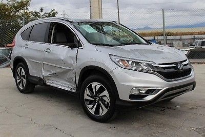 Honda : CR-V EX-L 2015 honda cr v ex l salvage wrecked repairable only 1 k miles economical car