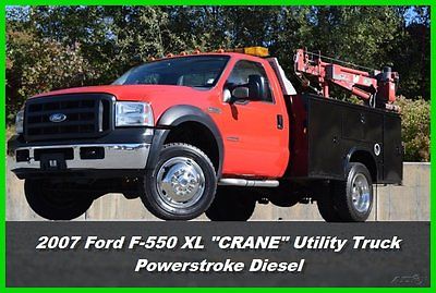 Ford : Other XL Crane Utility Truck 07 ford f 550 xl utility truck knapheide 6.0 l powerstroke diesel venturo crane