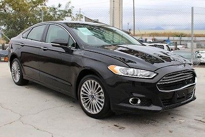 Ford : Fusion Titanium 2015 ford fusion titanium salvage wrecked repairable economical priced to sell
