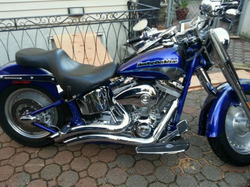 Harley-Davidson : Softail Motor cycle, Harley Davidson, soft tail, bike, blue, cvo, screaming eagle