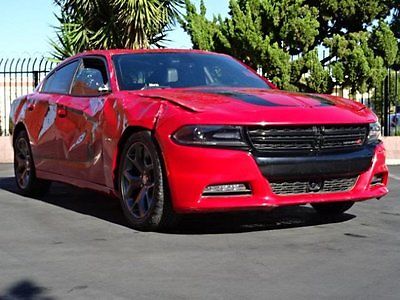 Dodge : Charger R/T  2015 dodge charger r t wrecked salvage rebuilder perfect color only 687 miles