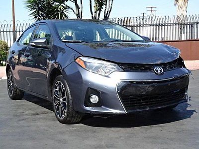 Toyota : Corolla S CVT 2015 toyota corolla s cvt wrecked salvage rebuiler perfect commuter like new