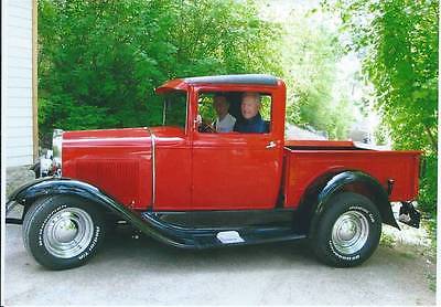Ford : Model A 1931 ford model a pickup street hot rod corvette victory red in color rebuilt