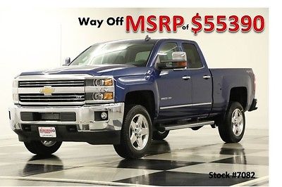 Chevrolet : Silverado 2500 HD MRSP$55390 LTZ 4WD GPS Leather Ocean Blue Double New 2500HD Navigation Heated Cooled Seats 14 2014 15 Ext Extended Cab Camera 4X4