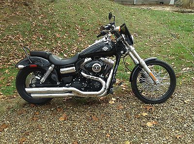 Harley-Davidson : Other 2013 vivid black harley davidson dyna wide glide fxdwg 103 low miles