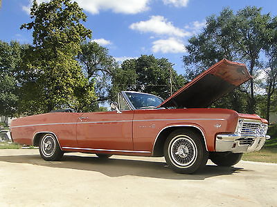 Chevrolet : Impala Base 1966 chevrolet impala convertible 327 cubic inch 275 hp bench seat 4 spd