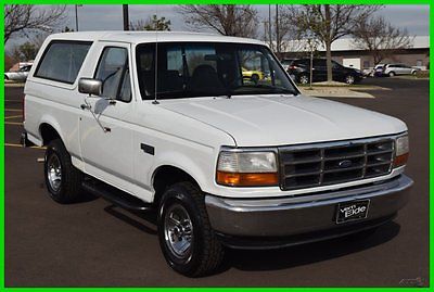 Ford : Bronco 4X4 V8 AUTOMATIC REMOTE LOCKS 1995 ford bronco 4 x 4 white v 8 auto clean rust free body a c locking hubs