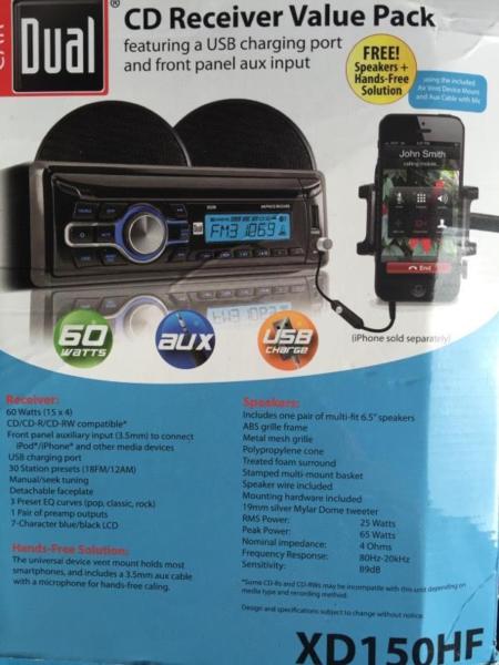 Dual CD150HF Car Stereo, 0