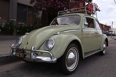 Volkswagen : Beetle - Classic Sedan 2 owner original calif beryl green best color excellent condition