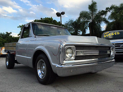 Chevrolet : C-10 69 chevy c 10 v 8 350 4 speed manual clean runs great flatbed rust free