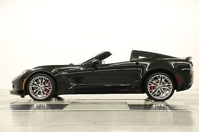Chevrolet : Corvette Z06 3LZ Navigation Leather Supercharged Black Coupe Like New GPS Heated Cooled Seats Camera 6.2L Automatic Head Up 14 2014 15