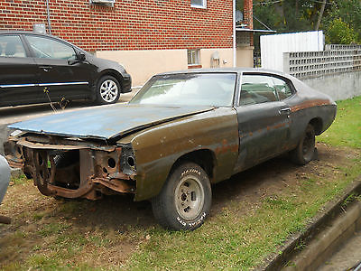 Chevrolet : Chevelle 2 door 1972 chevrolet chevelle project car no engine or transmission