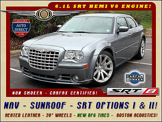 Chrysler : Other 300 C SRT8 RWD - NAVIGATION - SUNROOF! SRT OPTION PKGS I/II-6.1L SRT V8-1OWNER-HEATED LEATHER-20