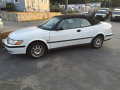 Saab : 9-3 SE Convertible 2-Door 2000 saab 9 3 convertible white as is parts repair key not accepted low miles