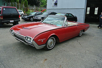 Ford : Thunderbird 1962 sport roadster factory red