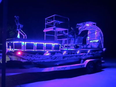 2014 Elite 20x8 Bowfishing Airboat (loaded)