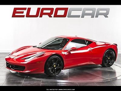 Ferrari : 458 Italia FERRARI 458 ITALIA, RARE SCUDERIA RED, CARBON LOOK SIDE SKITS