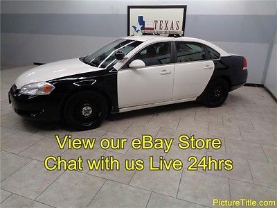 Chevrolet : Impala Police Pkg 9C1 08 impala police package light bar cage loud speaker whelen texas